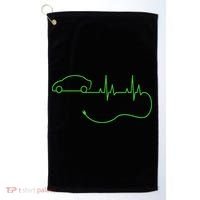 Electric Car Heartbeat Electric Vehicle Ev Golf Towel thumb 0
