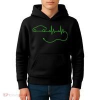 Electric Car Heartbeat Electric Vehicle Ev Kids Hoodie thumb 4