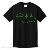 Electric Car Heartbeat Electric Vehicle Ev Kids T-Shirt thumb 0