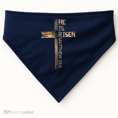 Easter Christian He Is Risen Sun Resurrection M.en Women K.ids USA-Made Doggie Bandana