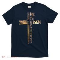 Easter Christian He Is Risen Sun Resurrection M.en Women K.ids T-Shirt thumb 0