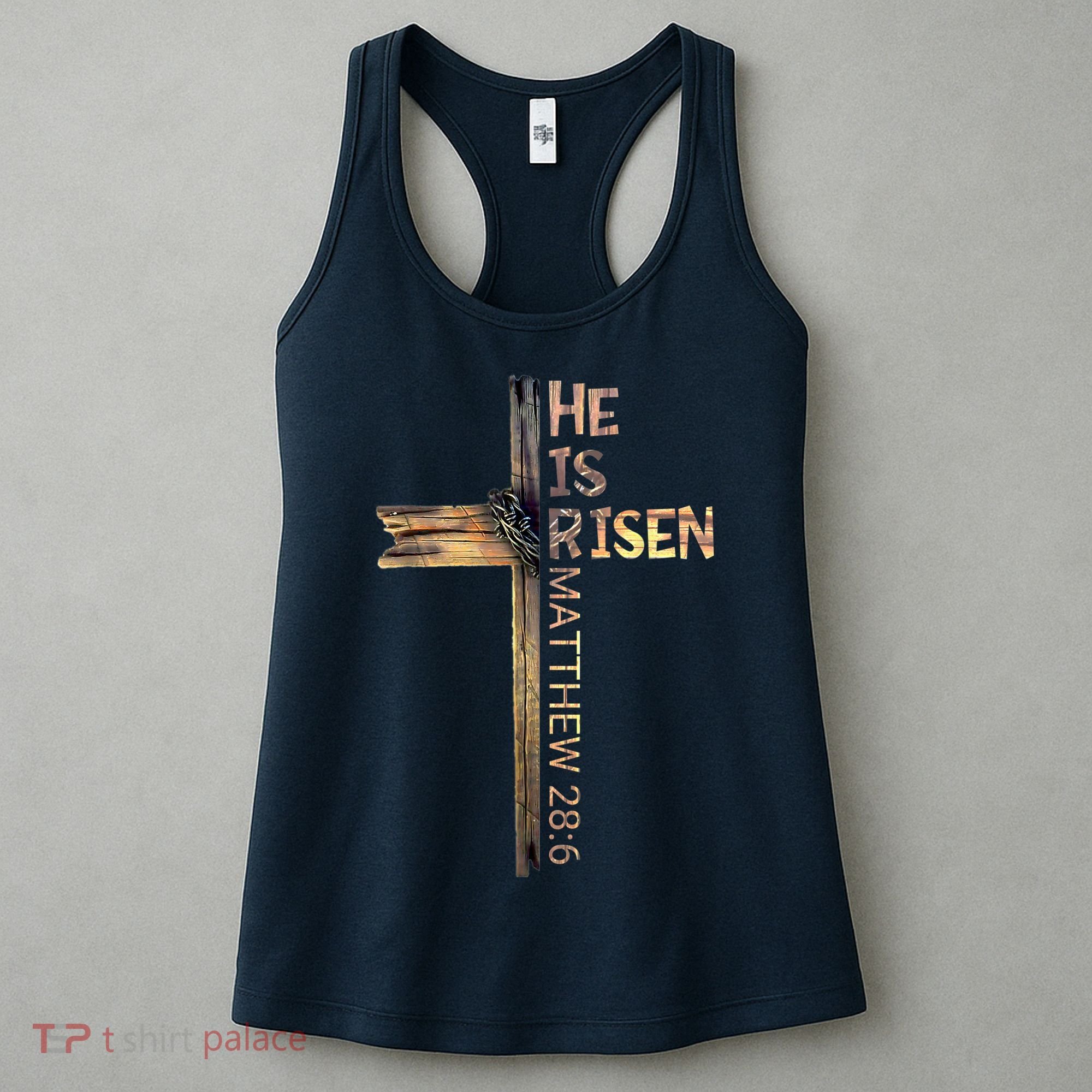 Easter Christian He Is Risen Sun Resurrection M.en Women K.ids Women's Tank Top