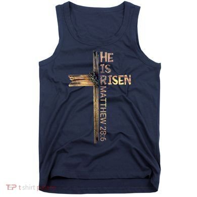 Easter Christian He Is Risen Sun Resurrection M.en Women K.ids Tank Top