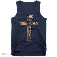 Easter Christian He Is Risen Sun Resurrection M.en Women K.ids Tank Top thumb 0