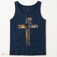 Easter Christian He Is Risen Sun Resurrection M.en Women K.ids Tank Top thumb 2