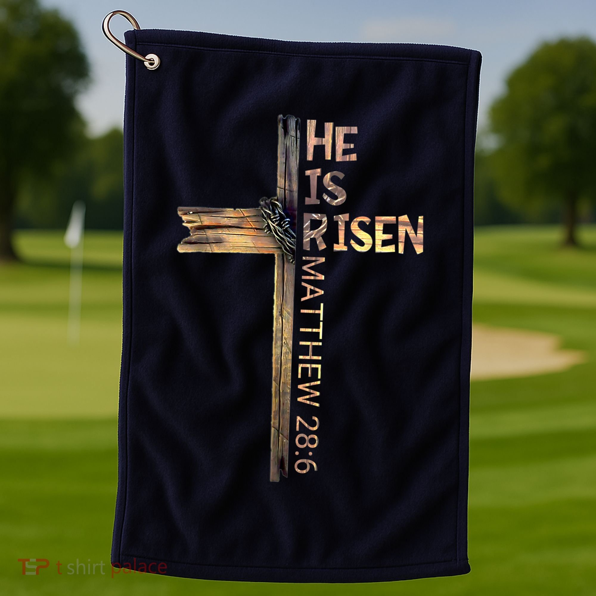 Easter Christian He Is Risen Sun Resurrection M.en Women K.ids Golf Towel
