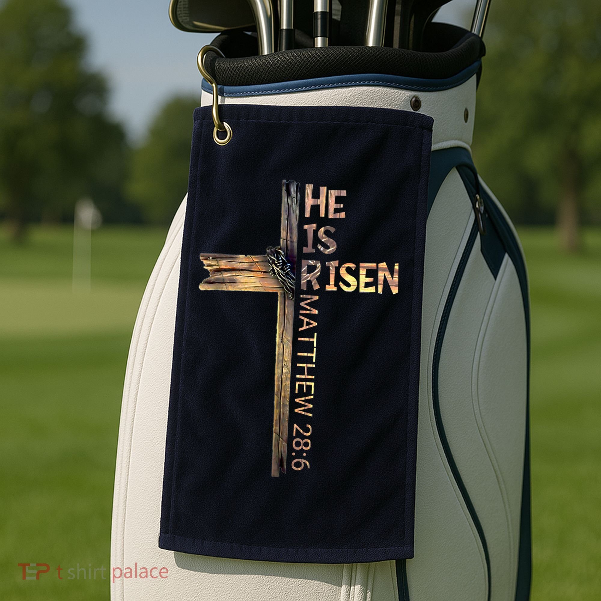 Easter Christian He Is Risen Sun Resurrection M.en Women K.ids Golf Towel