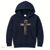 Easter Christian He Is Risen Sun Resurrection M.en Women K.ids Kids Hoodie thumb 0