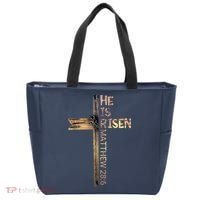 Easter Christian He Is Risen Sun Resurrection M.en Women K.ids Tote Bag thumb 0