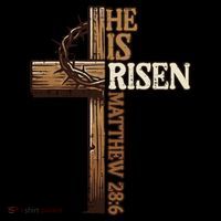 Easter Cross He Is Risen Jesus Christian T-Shirt thumb 7