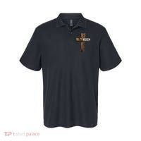 Easter Cross He Is Risen Jesus Christian Polo thumb 0