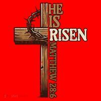 Easter Cross He Is Risen Jesus Christian Santa Hat thumb 1