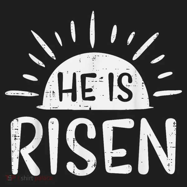 Easter Christian He Is Risen Sun Resurrection Women's Sweatshirt