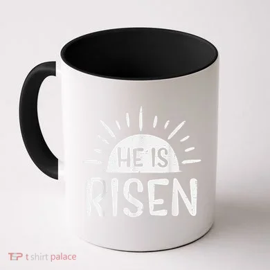 Easter Christian He Is Risen Sun Resurrection Coffee Mug