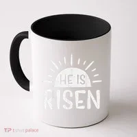 Easter Christian He Is Risen Sun Resurrection Coffee Mug thumb 0