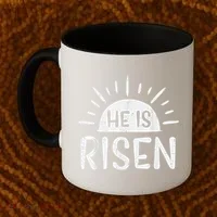 Easter Christian He Is Risen Sun Resurrection Coffee Mug thumb 2