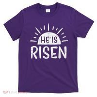 Easter Christian He Is Risen Sun Resurrection T-Shirt thumb 0