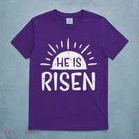 Easter Christian He Is Risen Sun Resurrection T-Shirt thumb 5