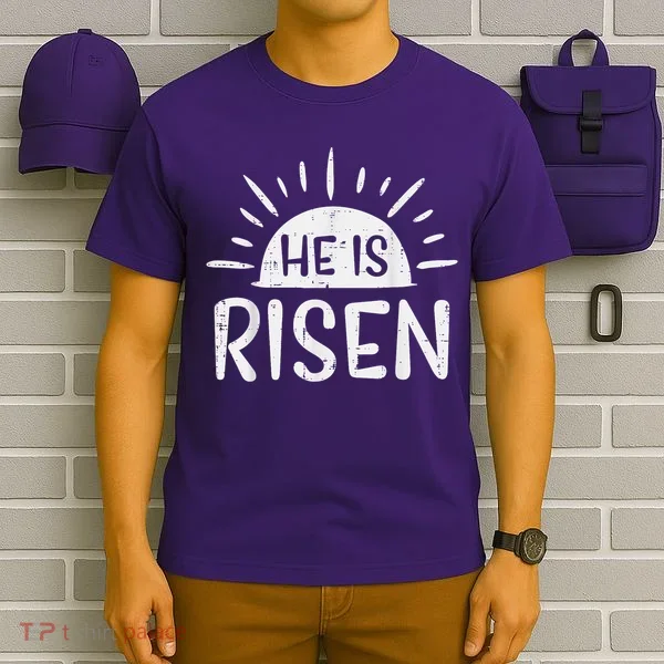 Easter Christian He Is Risen Sun Resurrection T-Shirt