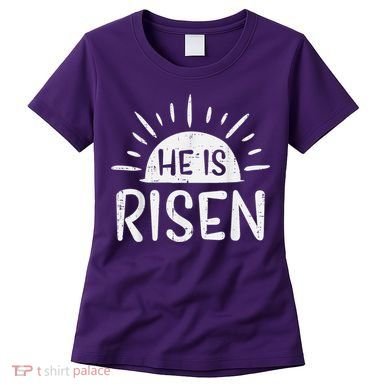 Easter Christian He Is Risen Sun Resurrection Women's T-Shirt