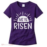 Easter Christian He Is Risen Sun Resurrection Women's T-Shirt thumb 0