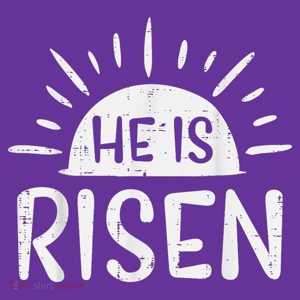 Easter Christian He Is Risen Sun Resurrection Women's T-Shirt
