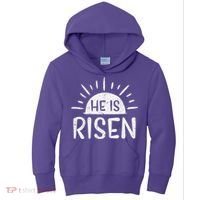 Easter Christian He Is Risen Sun Resurrection Kids Hoodie thumb 0