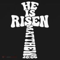 Easter Cross He Is Risen Jesus Christian USA-Made Doggie Bandana thumb 2
