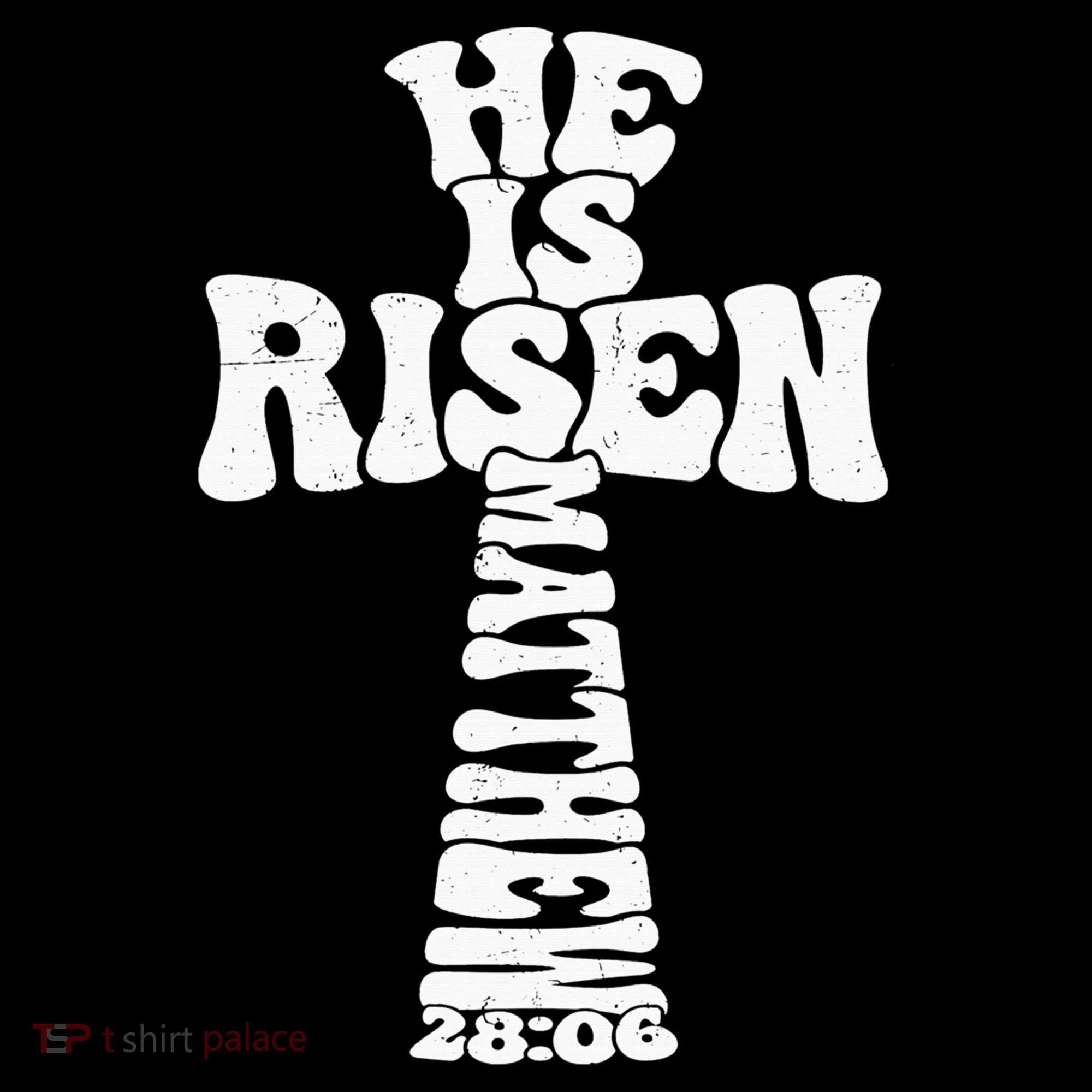 Easter Cross He Is Risen Jesus Christian Long Sleeve Shirt