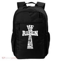 Easter Cross He Is Risen Jesus Christian Backpack thumb 0