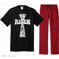 Easter Cross He Is Risen Jesus Christian Pajama Set thumb 0