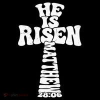 Easter Cross He Is Risen Jesus Christian Polo thumb 3
