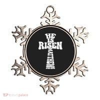 Easter Cross He Is Risen Jesus Christian Ornament thumb 0
