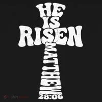 Easter Cross He Is Risen Jesus Christian Women's T-Shirt thumb 6