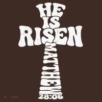 Easter Cross He Is Risen Jesus Christian Baby Bodysuit thumb 2