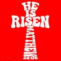 Easter Cross He Is Risen Jesus Christian Santa Hat thumb 1