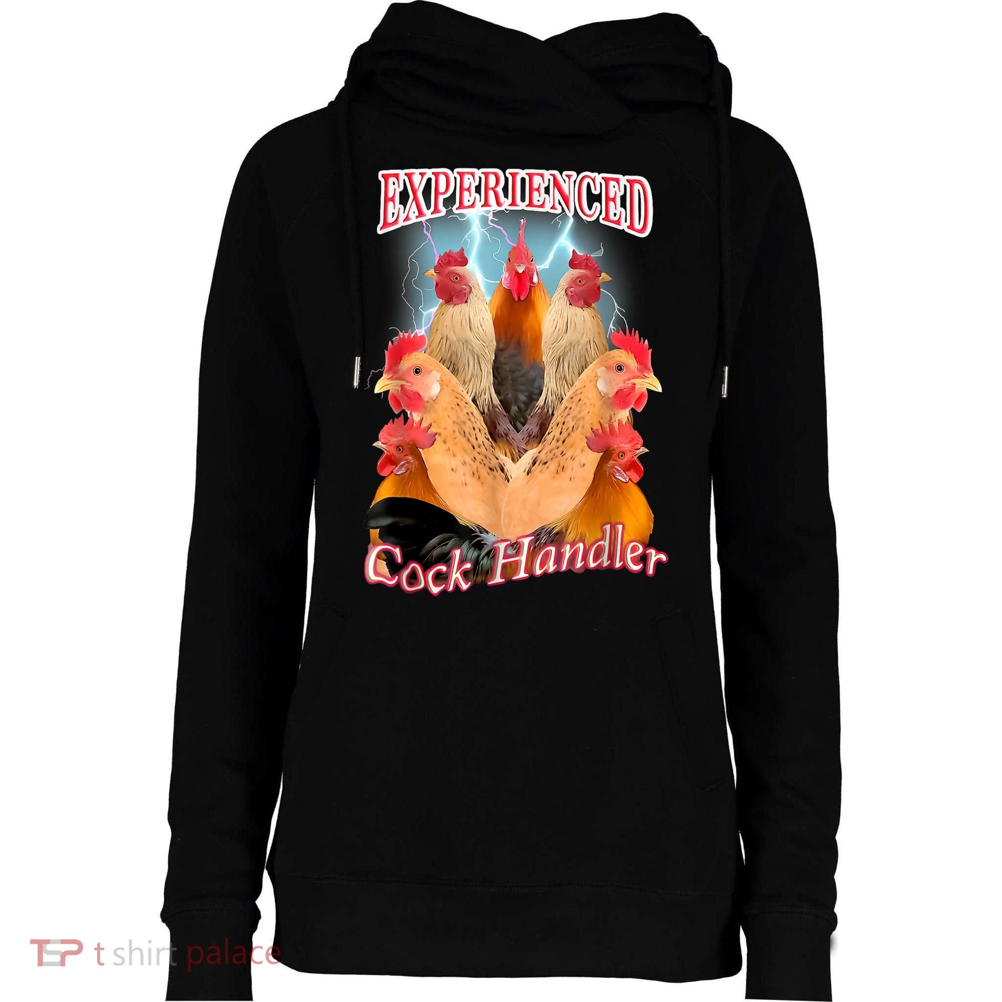 Experienced Cock Handler Womens Funnel Neck Pullover Hood