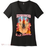 Experienced Cock Handler Women's V-Neck T-Shirt thumb 0