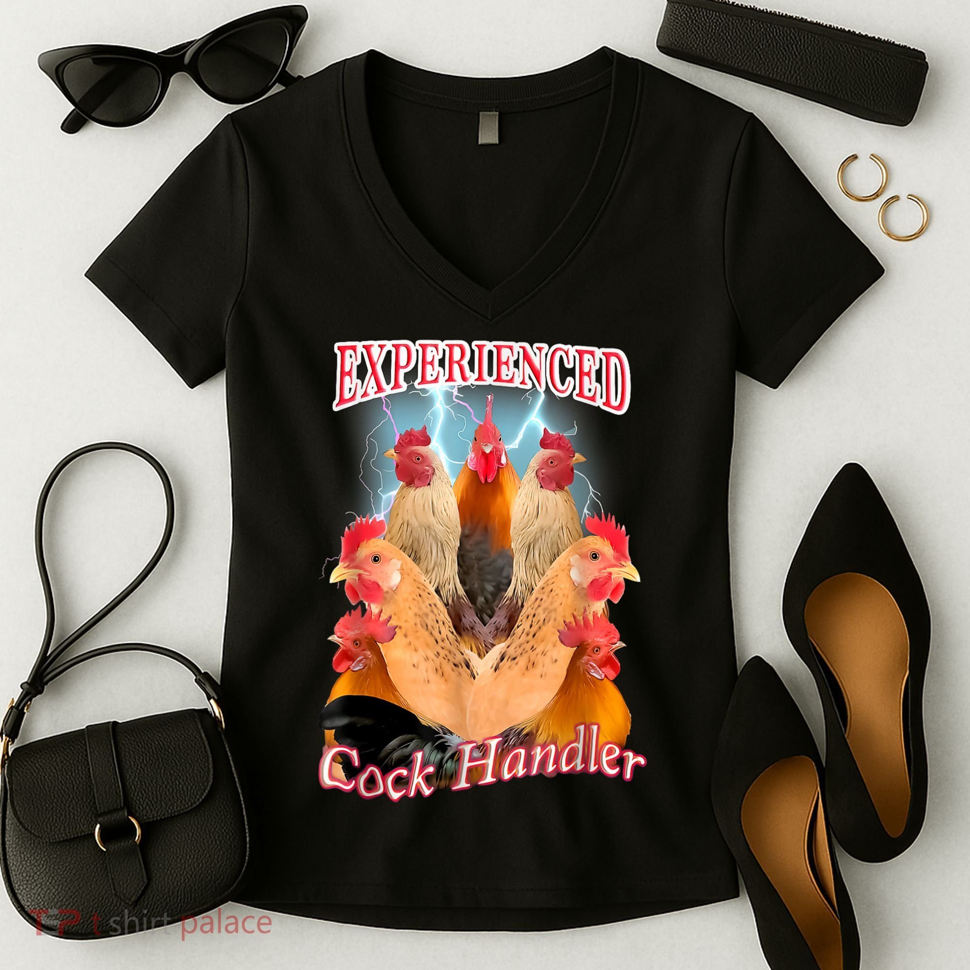 Experienced Cock Handler Women's V-Neck T-Shirt