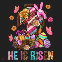 Easter Cross He Is Risen Jesus Christian Easter Day Beanie thumb 2
