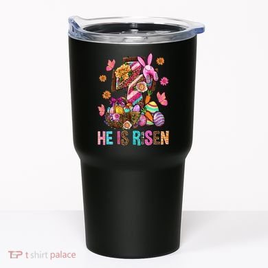 Easter Cross He Is Risen Jesus Christian Easter Day Tumbler