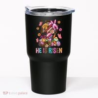 Easter Cross He Is Risen Jesus Christian Easter Day Tumbler thumb 0