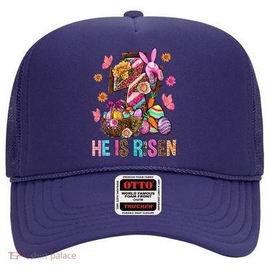 Easter Cross He Is Risen Jesus Christian Easter Day Hat