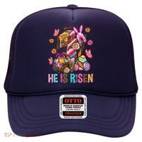 Easter Cross He Is Risen Jesus Christian Easter Day Hat thumb 0