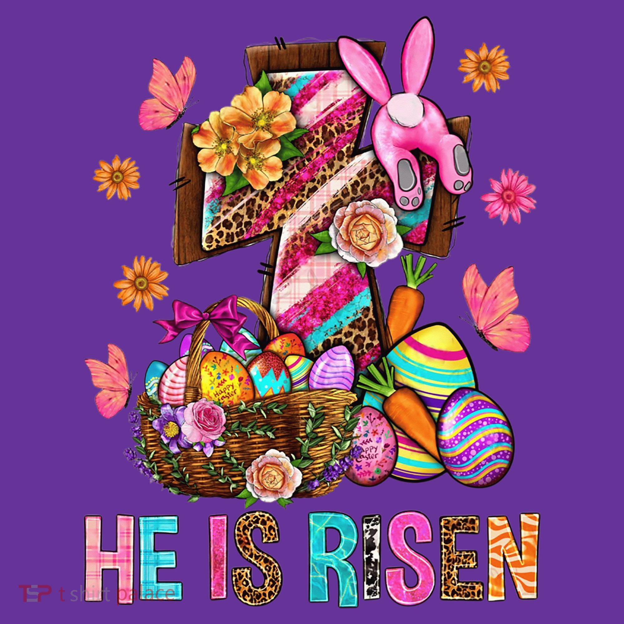 Easter Cross He Is Risen Jesus Christian Easter Day Hat