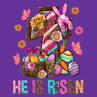 Easter Cross He Is Risen Jesus Christian Easter Day Visor thumb 3