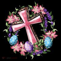 Easter Cross He Is Risen Jesus Christian Floral Style Women's Tank Top thumb 5