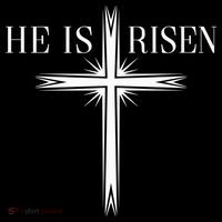Easter Cross He Is Risen Jesus Christian Hoodie thumb 7