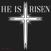 Easter Cross He Is Risen Jesus Christian Golf Towel thumb 3
