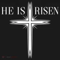 Easter Cross He Is Risen Jesus Christian Women's Long Sleeve Shirt thumb 2